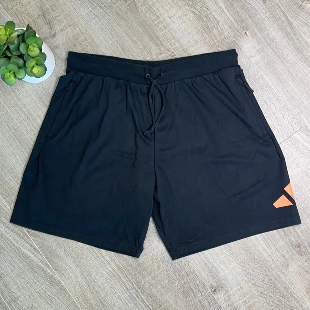 NWT ADIDAS Men’s Black Elastic Waist Multi Sport Athletic Shorts